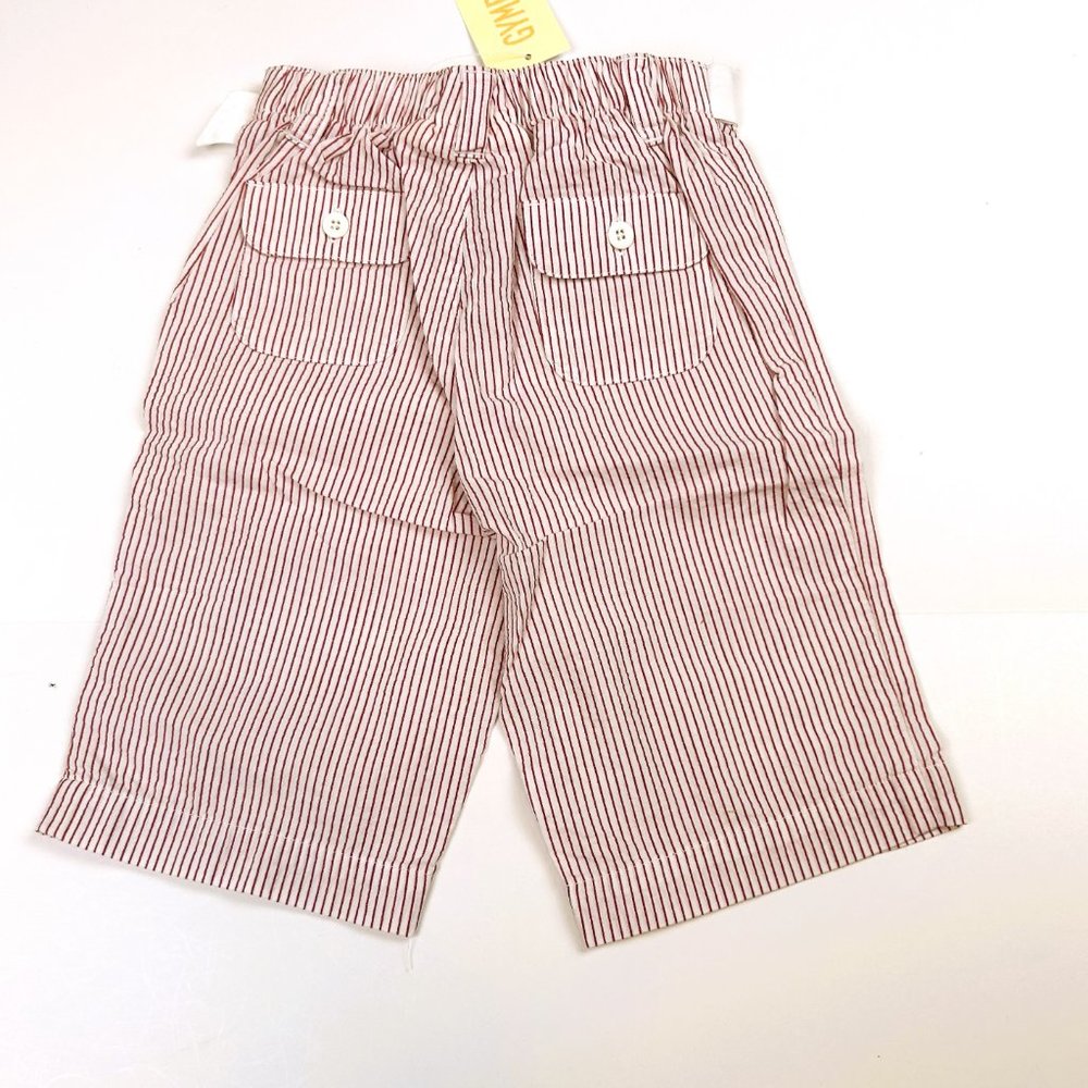 NWT Gymboree Girl Seersucker Stripe Cheery Capri & Cherry Top Size 18-24 Months - Picture 4 of 8